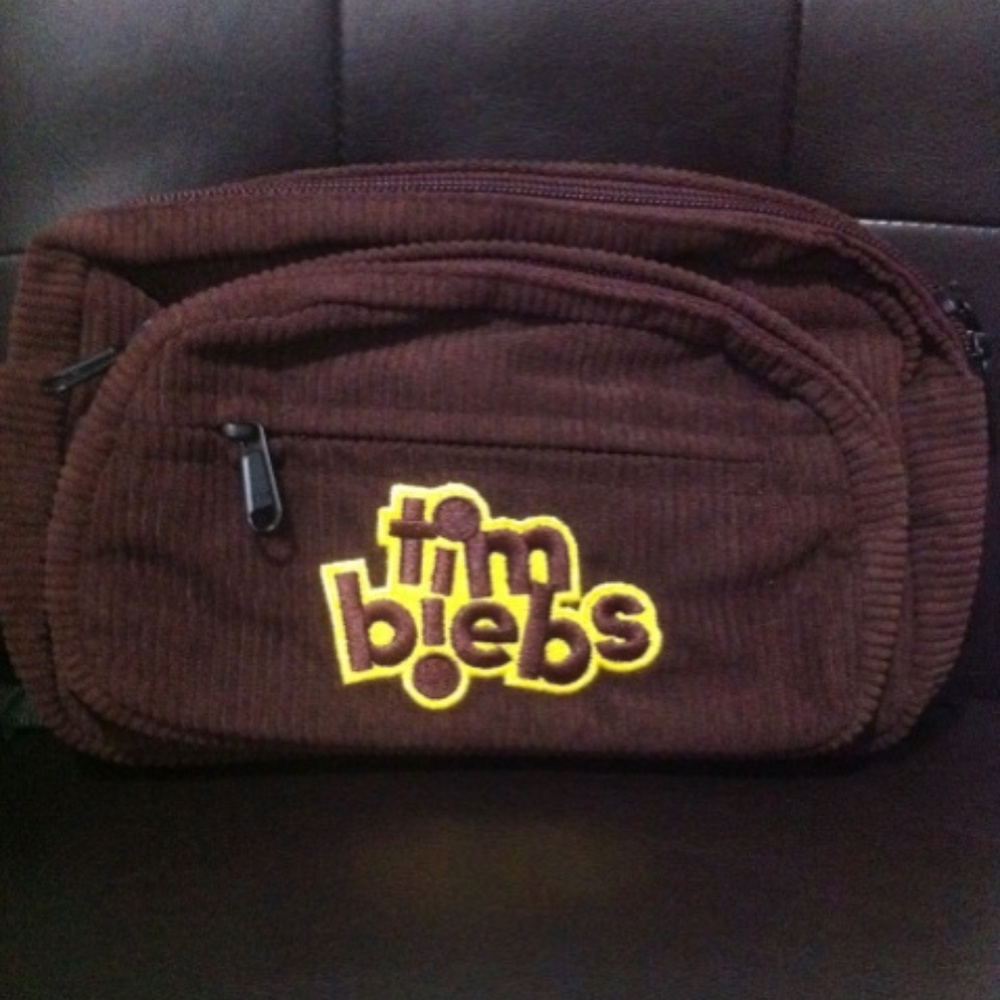 Justin Bieber X Tim Horton’s Fanny Pack with T-shirt Combo pack